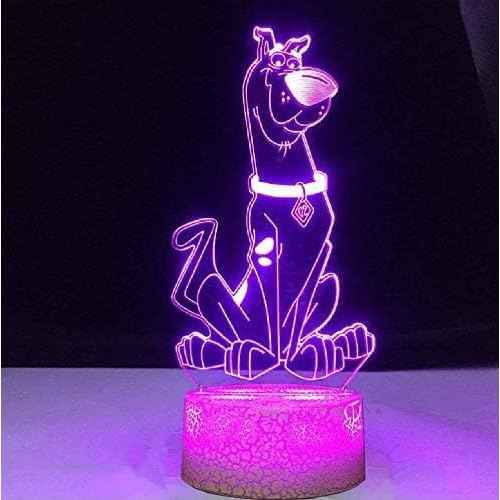 Figure Cute Cartoon Dog Baby Nightlight, Acrylic 3D Lamp LED Night Light Touch Control Color (16 Colors)