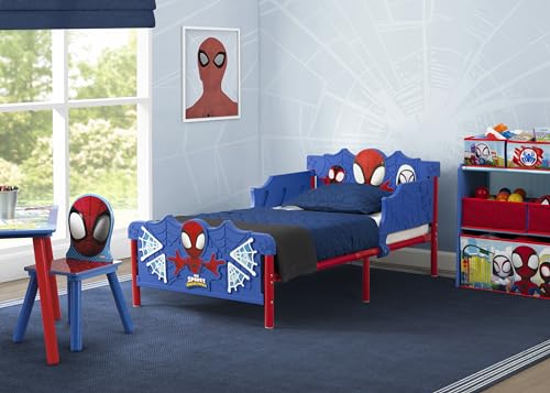 Delta Children Spidey and His Amazing Friends 3D Toddler Bed - Blue, Safety Guardrails