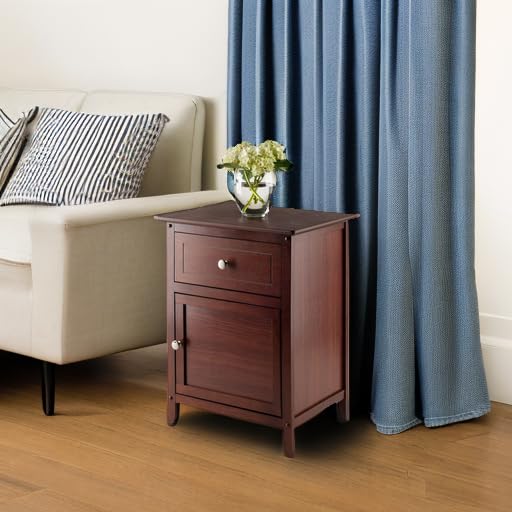 Winsome 25 x 18.9 14.96-Inch Wood Night Stand/Accent Table, Brown