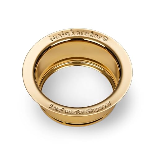 InSinkErator French Gold Sink Flange - Durable Kitchen Disposal Accessory