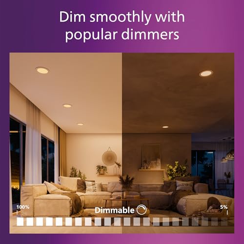 Philips LED Retrofit Downlight 5/6 Inch 12-Pack | Dimmable, Color Adjustable, EyeComfort