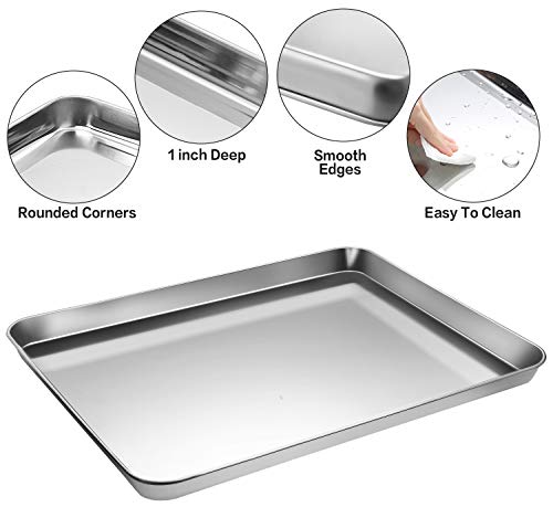 9-Piece Baking Sheet Set with Cooling Racks and Silicone Mats - 3 Sizes