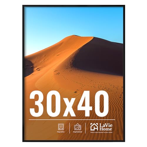 Black 30x40 Picture Frame for Wall Display - Classic Collection