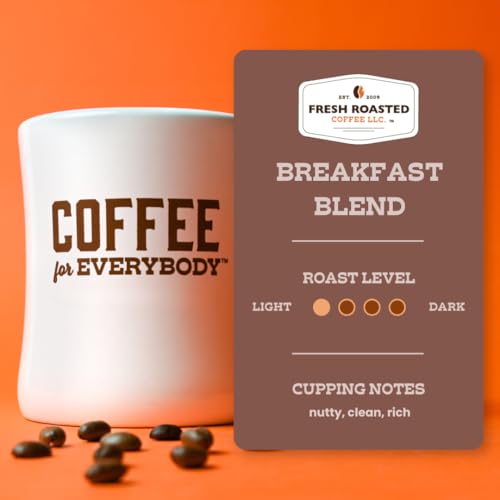 Fresh Roasted Coffee Breakfast Blend K-Cup Pods 96ct Light Roast, Kosher - Compatible with Keurig