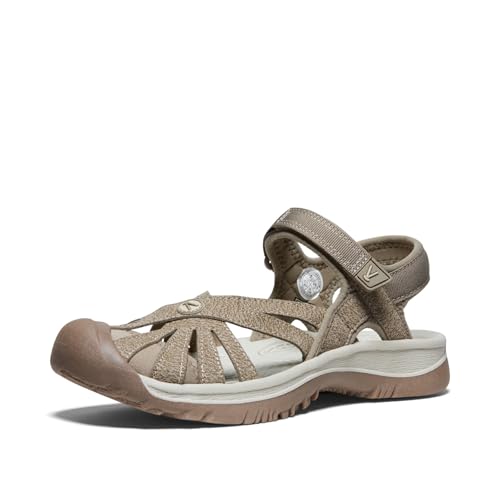 Women's Rose Casual Closed Toe Sandals - 8.5 Brindle Shitake Variation