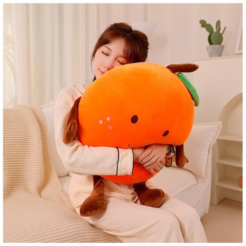 Orange Plush Pillow, Fruit Stuffed Animal, Food Plush Pillow, Gift for Kids, Adults, Boys, Girls(15.7 inch)