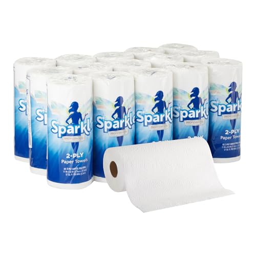 Georgia-Pacific Sparkle 2-Ply Perforated Paper Towels - White, 15 Rolls