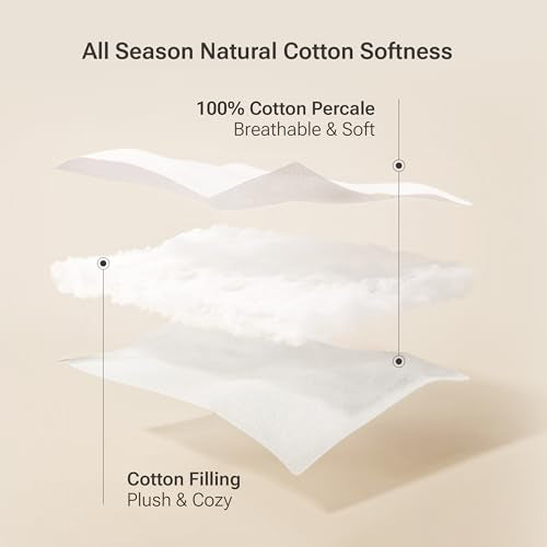 Sleep Philosophy King Size Cotton Mattress Pad with Cooling & Moisture Wicking