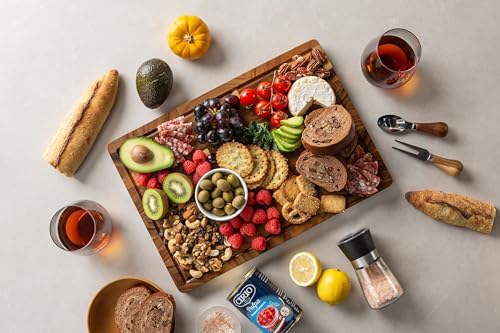 Walnut Wood Cutting Board with Juice Groove - End Grain Kitchen Chopping Board