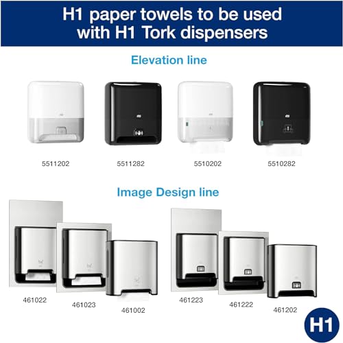 White Hand Towel Rolls 6 Pack - 700 ft Bulk Paper Towels for Restrooms - Advanced ECOLOGO Certified