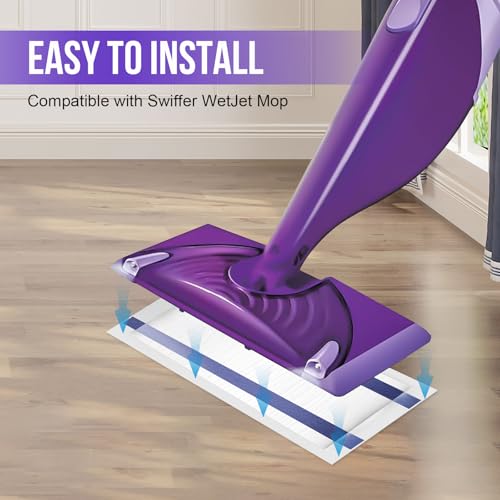 Disposable Mop Pad Refill for Wet Jet Mop - 120 Count Multi-Surface Floor Cleaner Pads