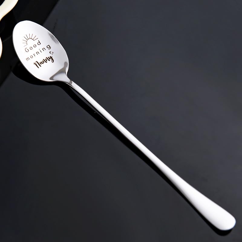 Nanny Mothers Day Gift Spoon for Grandma Nana Retirement Gifts Women