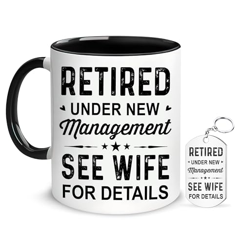 Hyturtle Retired 1 Mug - Funny Retirement Gift for Husband, See Wife For Details 11oz