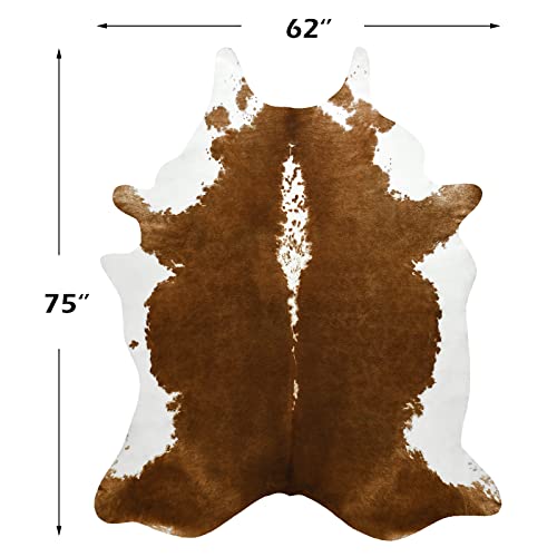 BENRON Faux Cowhide Rug, Cow Print Rug for Living Room Bedroom