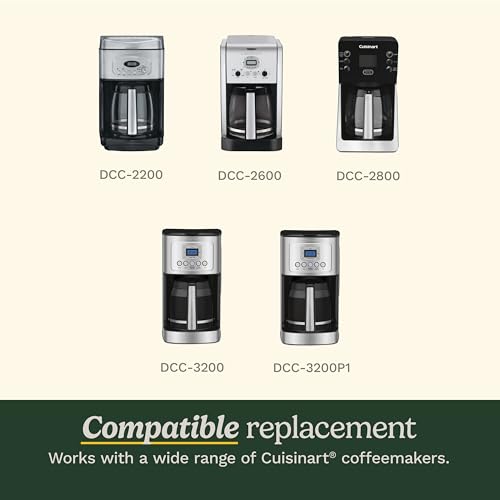 Cuisinart 14-Cup Replacement Glass Coffee Carafe DCC-2200RC – Compatible with DCC-2200 & DCC-2600