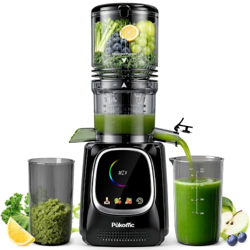 Pukomc Cold Press Juicer with Smart Touch Display & Brushless Motor