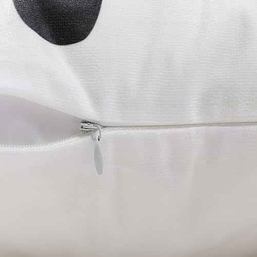 Bonhause Blue Pink Christmas Throw Pillow Covers 18 x 18 Inch Reindeer Snowman Xmas Trees Santa Snow Decorative Pillow Cases for Couch Bed Home Winter Holiday Decor Set of 4