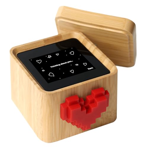Lovebox Black & White Love Note Messenger - Connected Message Device