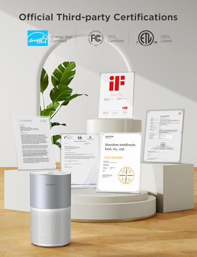 GoveeLife Air Purifier with PM2.5 Sensor for Bedroom - Covers 1162ft², Quiet Sleep Mode