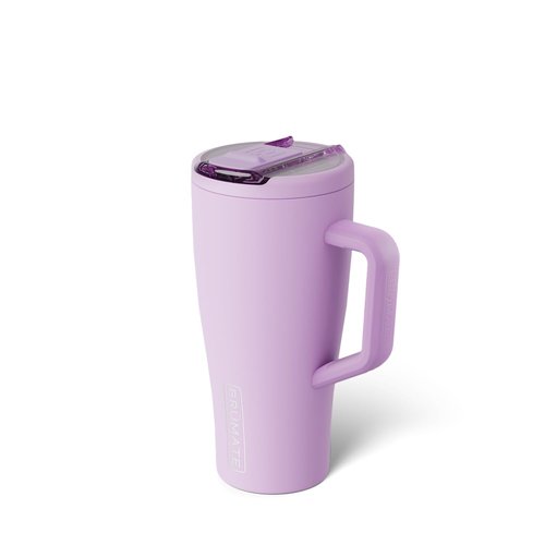 BrüMate Era Flip 30oz Tumbler with 100% Leakproof Covered Straw Lid | Hygienic Covered Straw | Insulated Stainless Steel Water Bottle with Handle | Cup Holder Friendly | BPA-Free (Lavender)