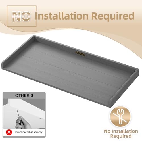 Gray Washer Dryer Countertop 54" W×27.5" D No Installation Necessary