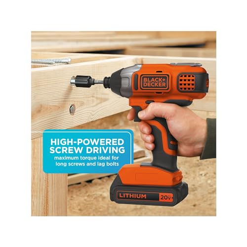 BLACK+DECKER 20V MAX PowerConnect Cordless Impact Driver Kit - Impact Wrench