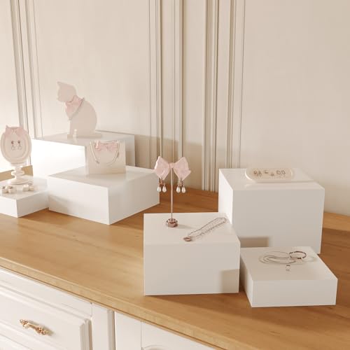 PecMuikee Acrylic Buffet Risers Set of 3 - 8, 9, 10 Inch Food Display Stands