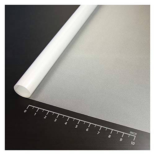 Opaque Privacy Frosted Window Film - Non-Adhesive Static Cling 36in x 22ft