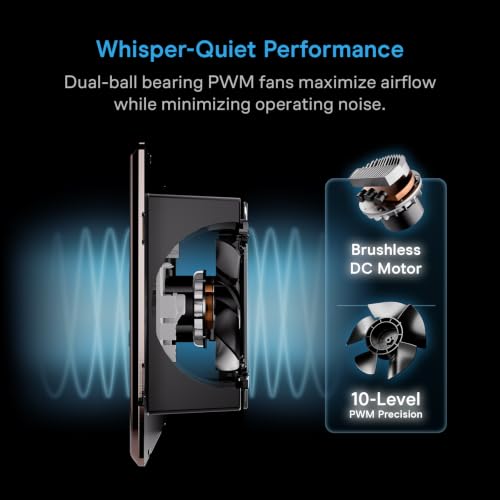 AC Infinity AIRTAP T4 Bronze Register Booster Fan 4x10 Inches - Intelligent HVAC Ventilation