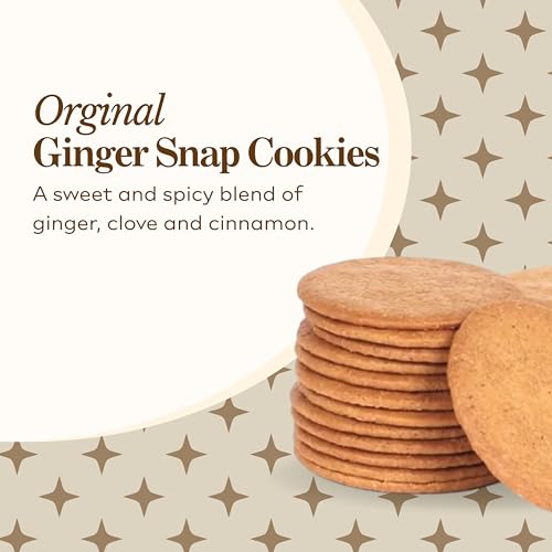 Ginger Snaps Cookies - Swedish Traditional, Crisp & Spiced, 26.4 Oz