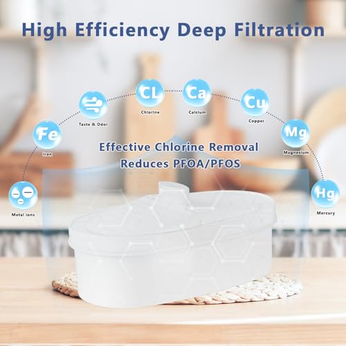 Fenxixdy 4 Pack Waterdrop PF-01A Pitcher Water Filter Replacement - Compatible