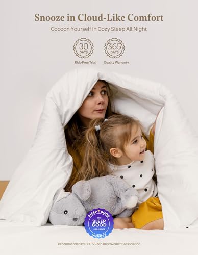 Oversized King Goose Feather Down Comforter - Ivory, Hypoallergenic & Cloud-Like