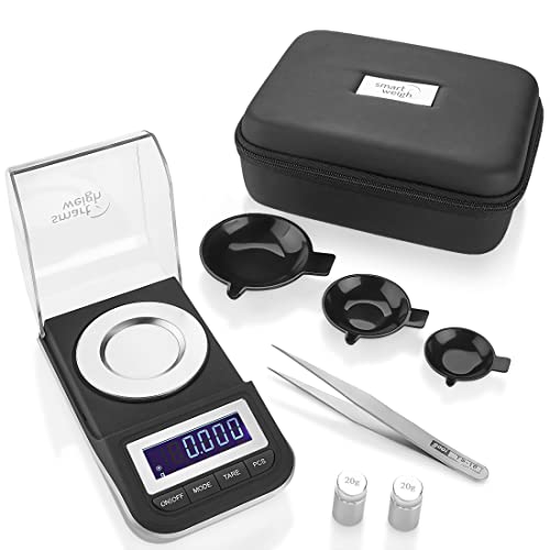 Smart Weigh GEM 50 Milligram Powder Scale 50g x 0.001g for Gold, Reloading, Weed