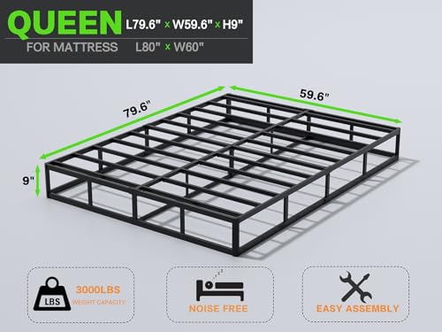 Queen Box Spring 9 Inch Heavy Duty Metal Mattress Foundation - Variation of THIS listing