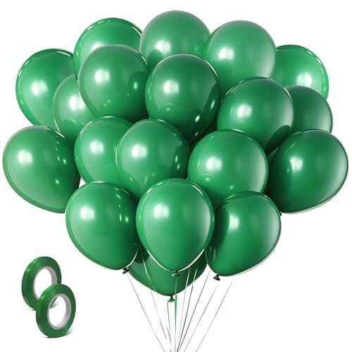Green Balloons Green Birthday Decorations 160 Pack 5 inch Round Party Balloons for Dark Green Themed Wedding Graduation Anniversary Christmas Birthday Party St Patricks Day Backdrop Decorations