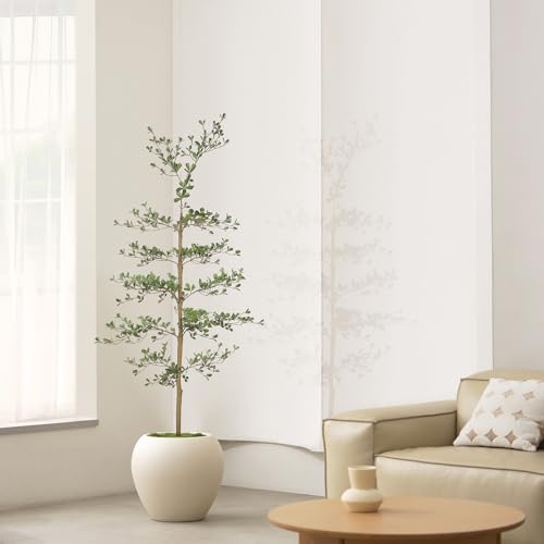 6ft Artificial Black Olive Tree with Natural Trunk - Realistic Foliage, Shaping Allowed