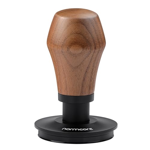 Normcore 53.3mm Espresso Coffee Tamper V4 with Walnut Handle & Titanium Coating