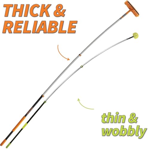 5-24 ft Window Washing Kit with Extension Pole (30+ Foot Reach)