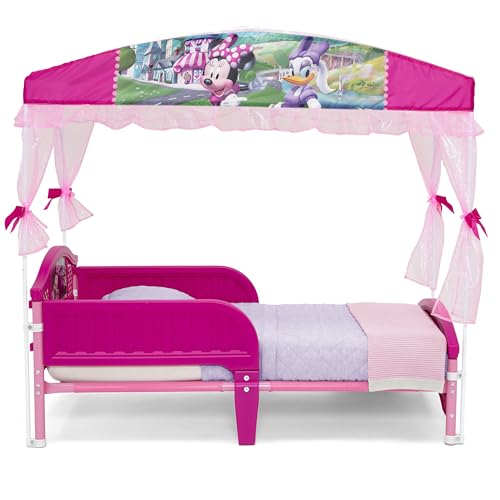 Toddler Bed with Canopy - Minnie Mouse Kids Bed for Ages 15 Months+