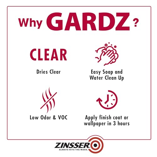 Zinsser Gardz Water-Based Problem Surface Sealer - Clear 1 Gallon