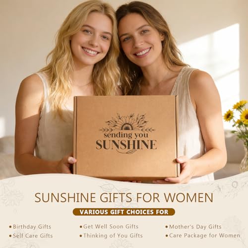 Mirasphere Daisy Sunshine Gift Basket for Women Get Well & Birthday Care Package