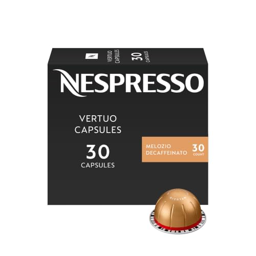 Nespresso Vertuo Melozio Decaf Coffee Pods 30 Count - Medium Roast, Recyclable Capsules