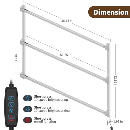 KORRTFID 51-Inch LED Vinyl Record Wall Shelf with Illuminated Floating Design