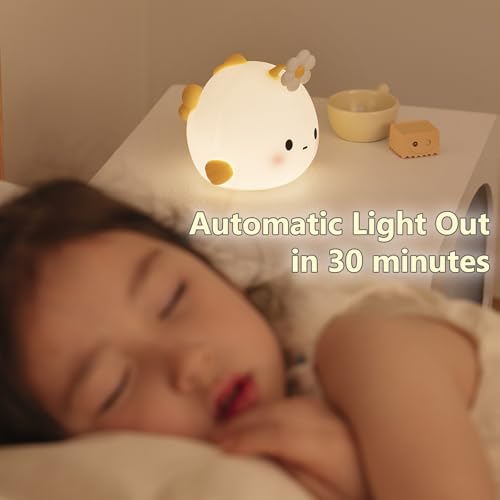 Flower Fish Cute Cartoon Nursery Night Lights, Fish Design Safe Silicone Soft LED Nursery Lamp for Toddler Ocean Room Decoration