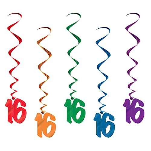 Beistle Number 16 Whirls Hanging Decorations