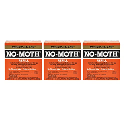 Reefer-Galler 6 Pack No Moth Closet Hanger Refills - Insect & Pest Protection