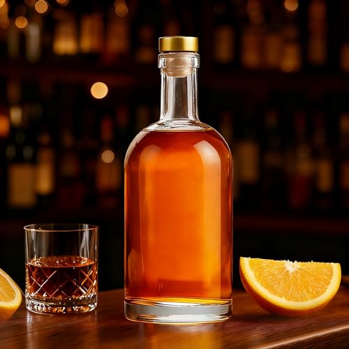TBWIND 12 Pack 3 oz / 100 ml Clear Glass Bottles with T-Top Cork Stoppers, Small Refillable Bottles for Homemade Liquor, Vanilla Extract, Oil, Vinegar & Gift Favors