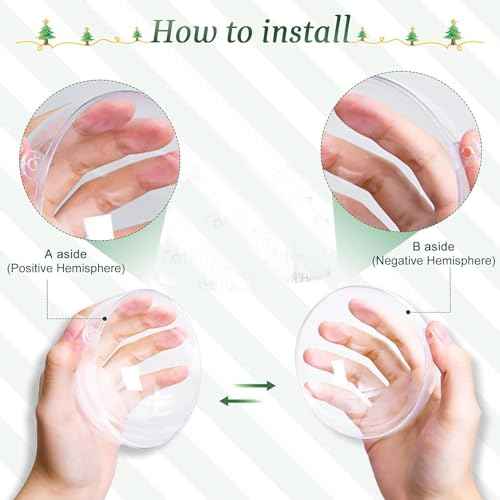 80mm/3.14inch 24PCS Large Clear Ball Ornaments, 12Set Fillable Christmas Balls Shatterproof Ornament Baubles for DIY Crafts Christmas Wedding Party Decor (24)