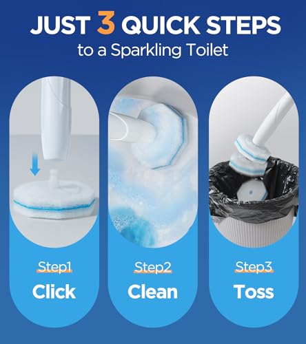 64 Count Toilet Bowl Cleaner Refills for Clorox Wand - 5X Power, Disposable Scrubber with Fresh Fragrance - Variation of THIS listing
