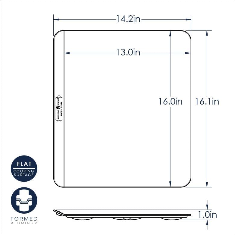 Nordic Ware Naturals Baking Sheet - Insulated Uncoated Natural Aluminum for Perfect Cooking & Baking